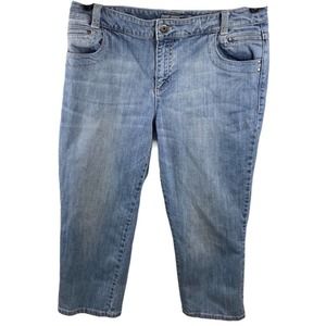 Chico’s Platinum Denim Capri’s